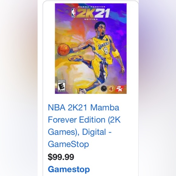 2K21 MAMBA FOREVER for Xbox one open box - Picture 3 of 3